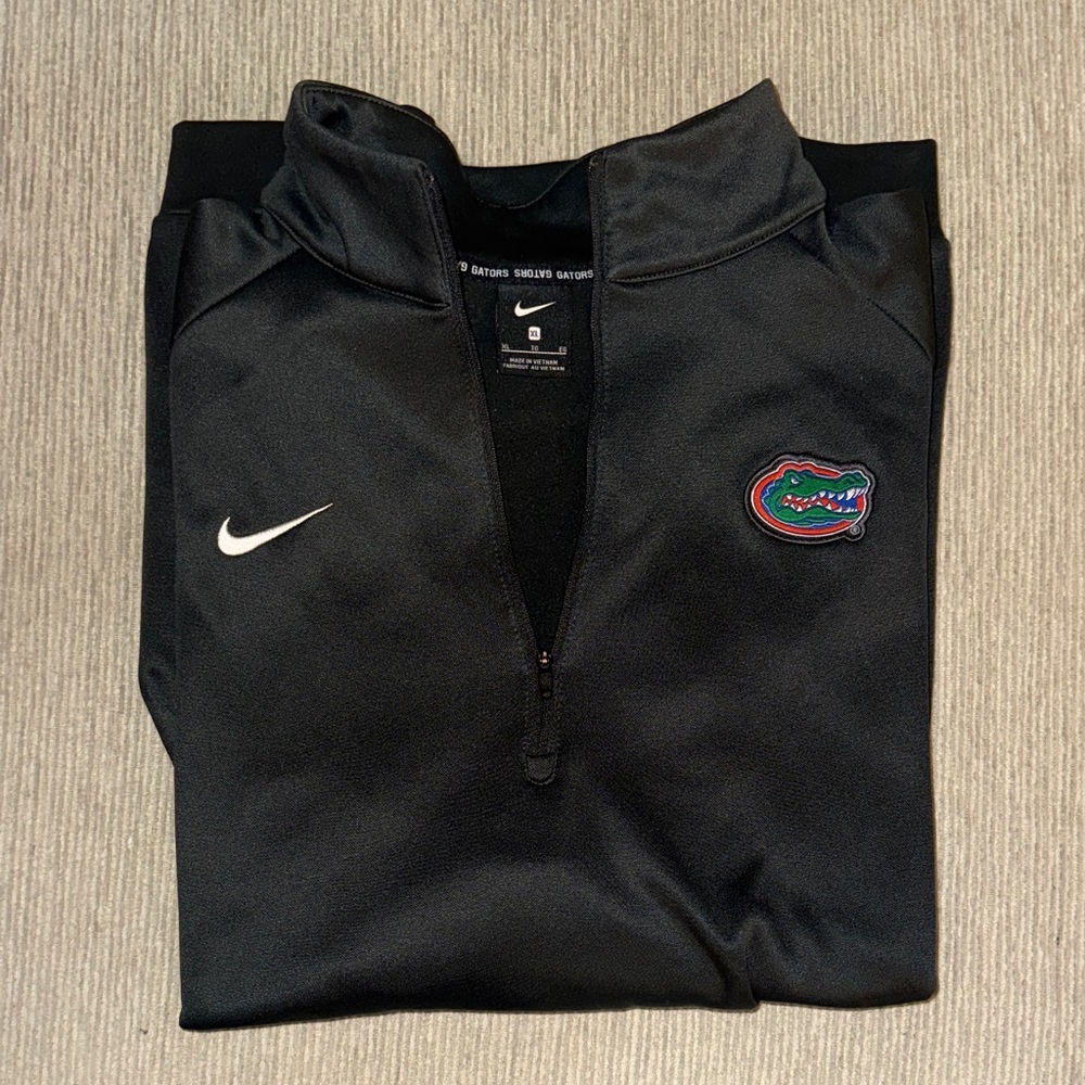 Nike Black Quarter-Zip Pullover Ganiesville Gators